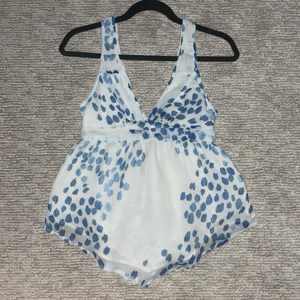 Abercrombie & Fitch Blue Patterned Blouse